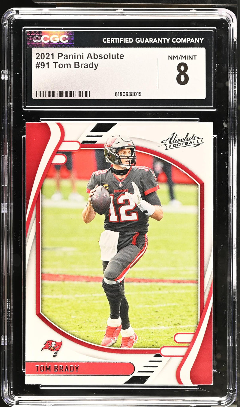 2021 Absolute #91 Tom Brady CGC 8