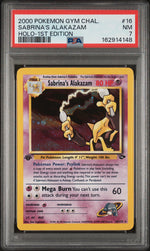2000 Pokemon Gym Challenge 1st Edition Holo Sabrina's Alakazam #16 PSA 7