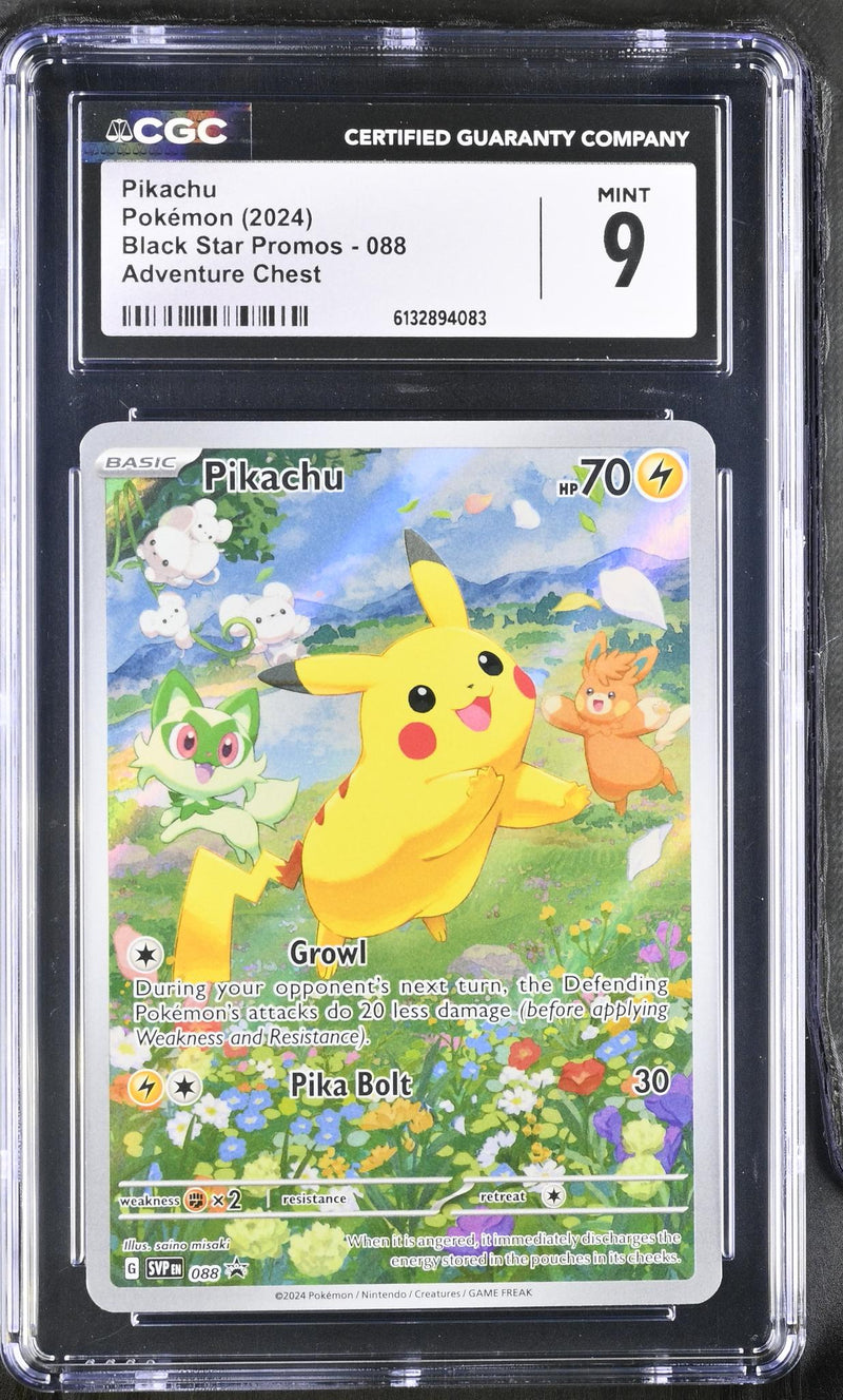 Pokémon Black Star Promos Pikachu #SVP EN 088 CGC 9
