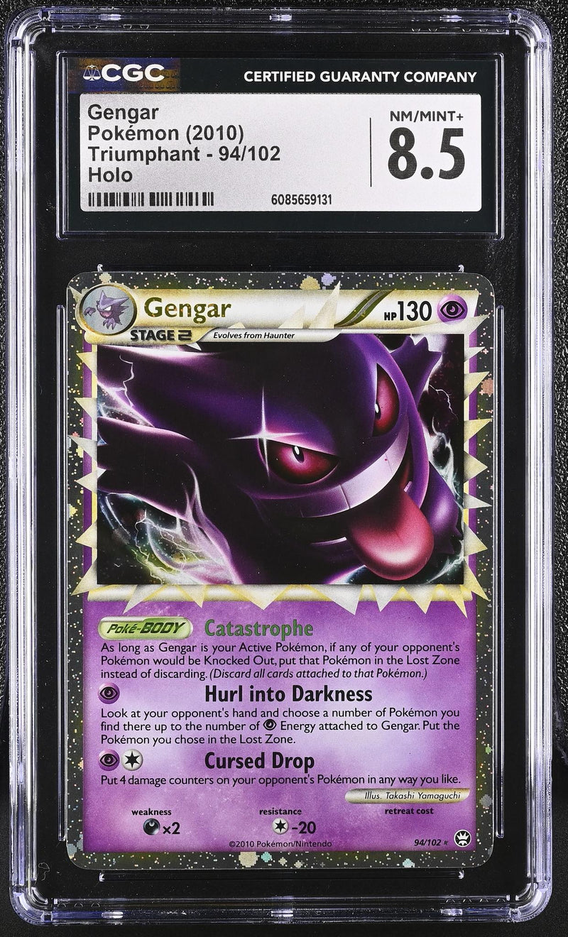 Pokémon Triumphant Gengar #94/102 Holo CGC 8.5