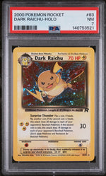 2000 Pokemon Team Rocket Holo Dark Raichu #83 PSA 7