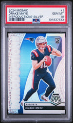 2024 Panini Mosaic Introductions Silver Drake Maye #1 PSA 10