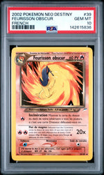 2002 Pokemon Neo Destiny French Feurisson Obscur #39 PSA 10