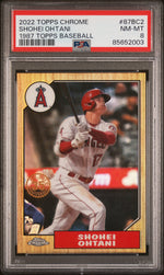 2022 Topps Chrome '87 Shohei Ohtani #87BC2 PSA 8