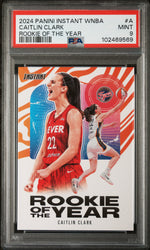 2024 Panini Instant WNBA Rookie of the Year Caitlin Clark #CCROYA /115750 PSA 9