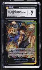 One Piece 2023 Monkey D. Luffy #ST13-003 3 Brothers Foil CGC 9
