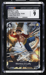 One Piece Promotional Cards P-035 Monkey D. Luffy CGC 9