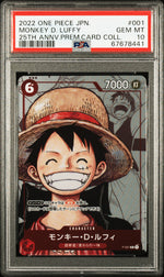 2022 One Piece Premium Collection Japanese Monkey D. Luffy #P001 PSA 10