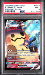 2022 Pokemon Sword and Shield Brilliant Stars Trainer Gallery Mimikyu Vmax #TG17 PSA 9