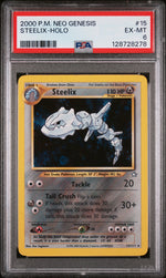 2000 Pokemon Neo Genesis Holo Steelix #15 PSA 6