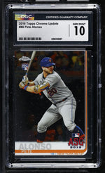 2019 Topps Chrome Update Pete Alonso #86 Rookie ASG CGC 10