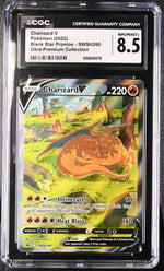 Pokemon Black Star Promos Charizard V #SWSH260 Ultra-Premium Collection CGC 8.5