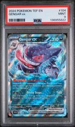 2024 Pokemon Scarlet and Violet Temporal Forces Gengar Ex #104 PSA 9