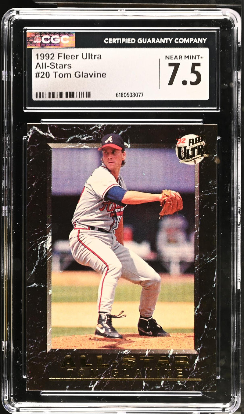 1992 Fleer Ultra All-Stars Tom Glavine #20 CGC 7.5