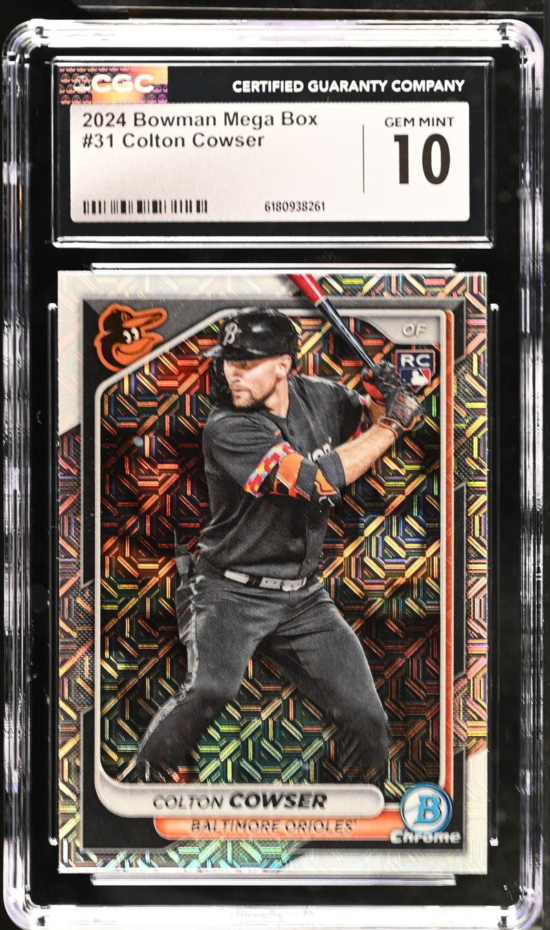 2024 Bowman Chrome Mega Box Colton Cowser #31 Rookie CGC 10
