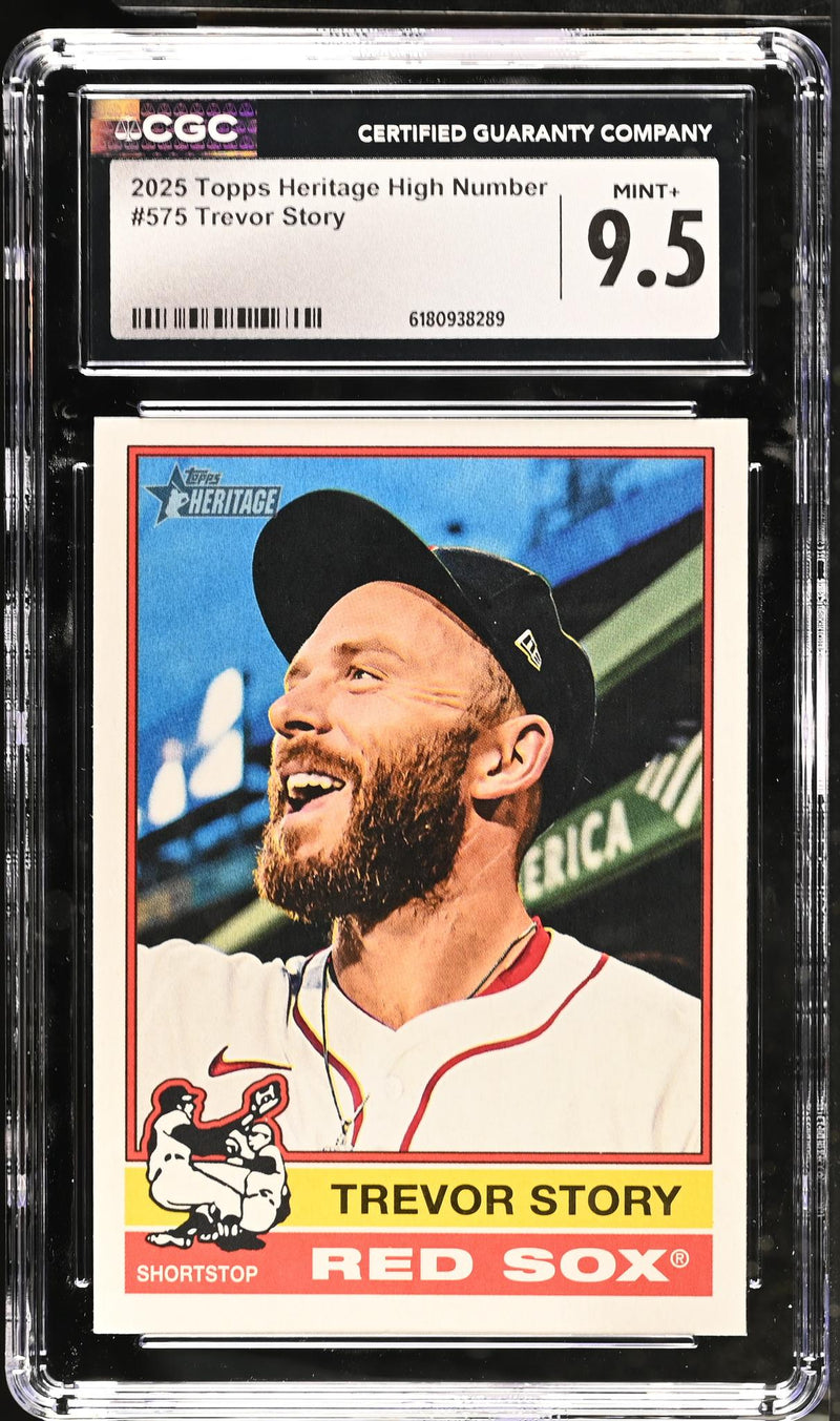 2025 Topps Heritage High Number Trevor Story #575 CGC 9.5