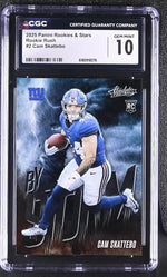 2025 Panini Absolute Football Cam Skattebo #2 Rookie Rush CGC 10