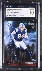 2025 Panini Absolute By Storm Tyler Warren #20 RC CGC 10