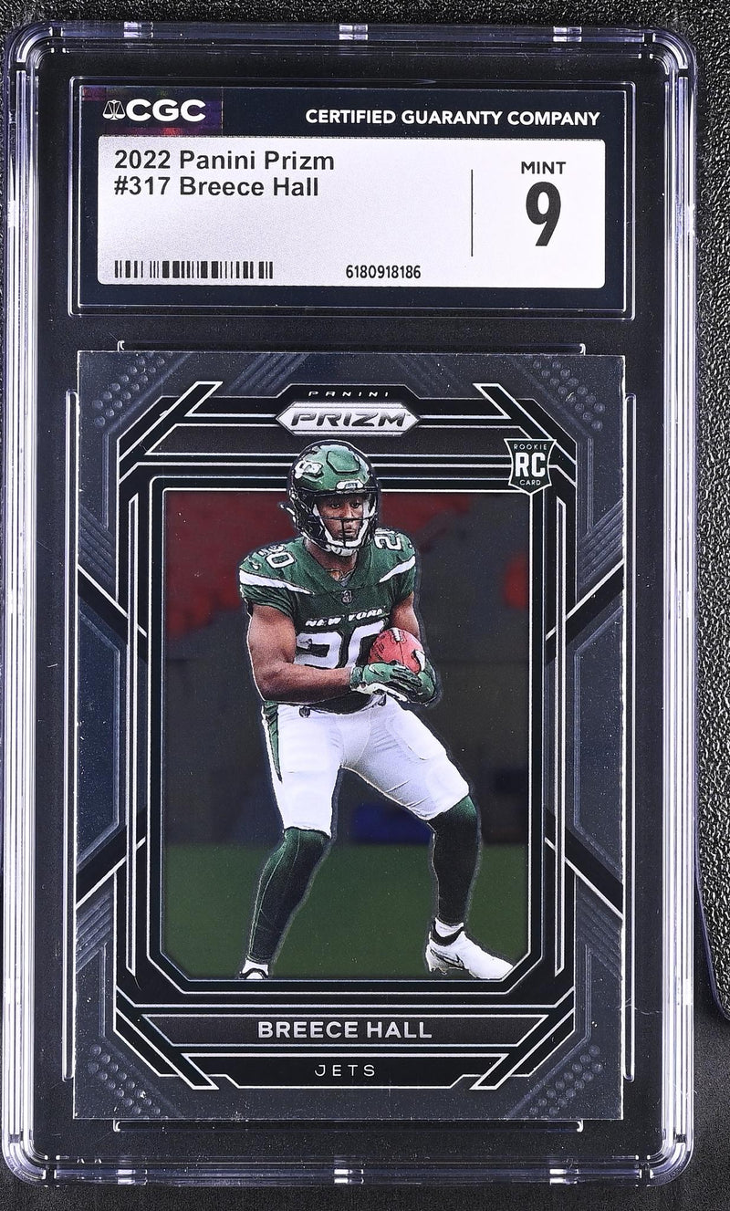 2022 Panini Prizm Breece Hall #317 Rookie CGC 9