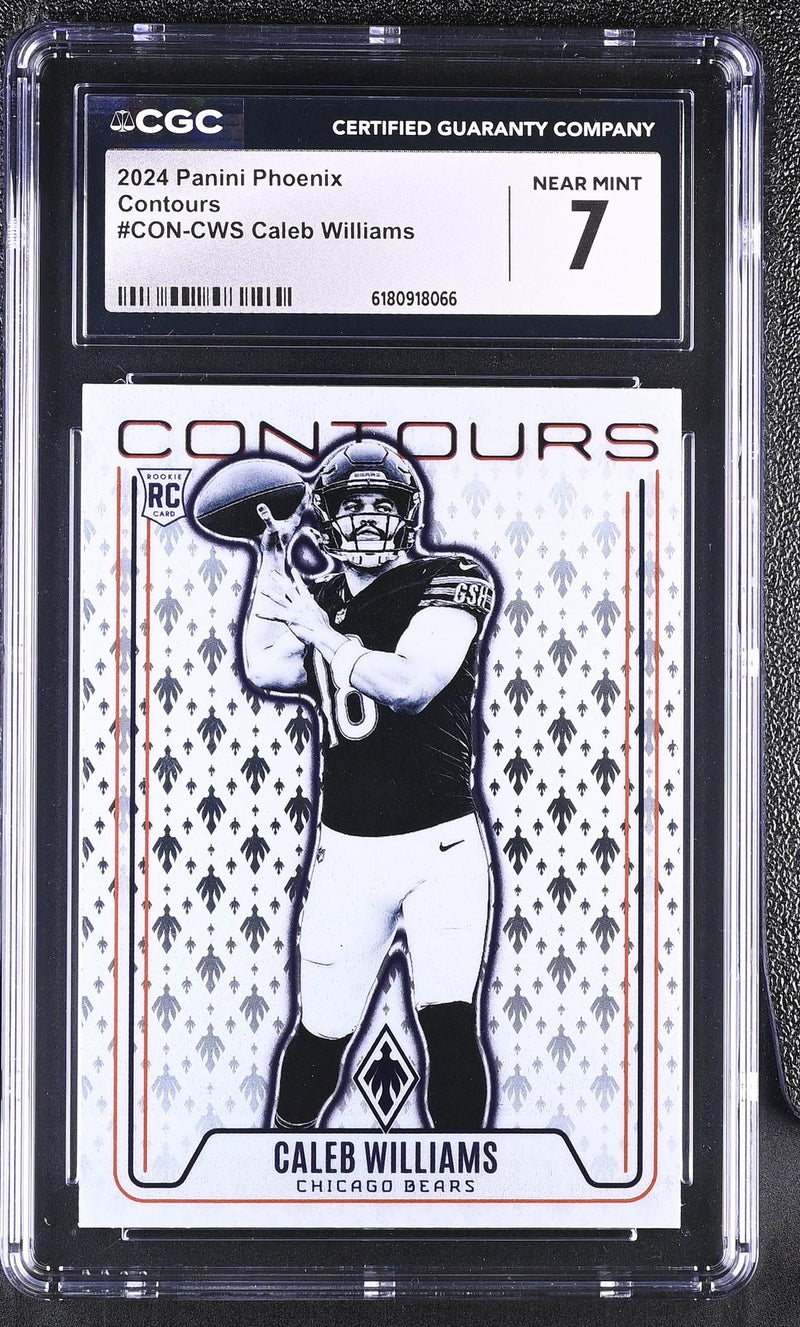2024 Panini Phoenix Contours Caleb Williams #CON-CWS Rookie CGC 7