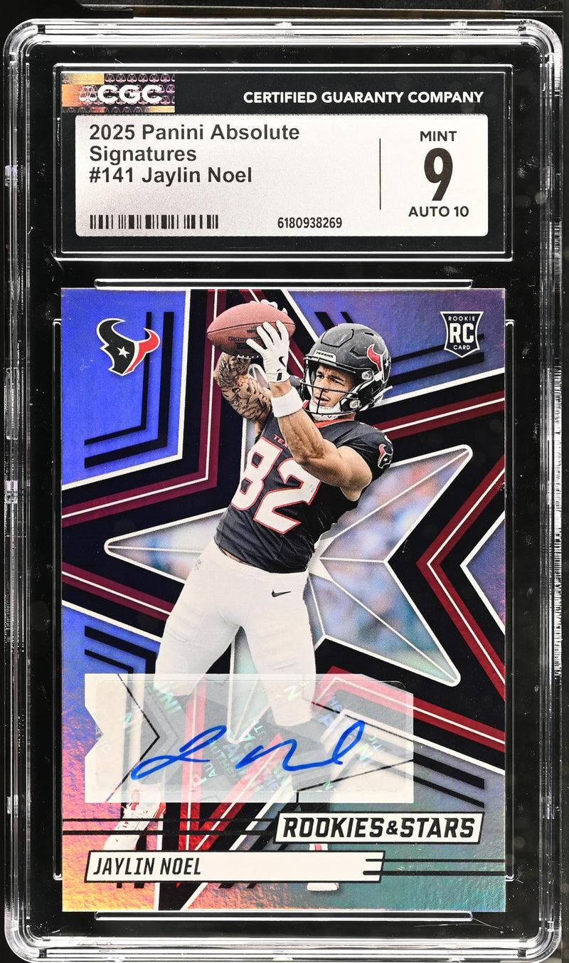 2025 Panini Absolute Signatures Jaylin Noel #141 RC Auto CGC 9