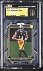 2022 Panini Prizm George Pickens #329 RC CGC 10