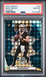2022 Panini Mosaic Mosaic Genesis Drew Brees #144 PSA 10