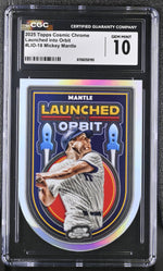2025 Topps Cosmic Chrome Mickey Mantle #LIO-18 Launched into Orbit CGC 10