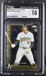 2025 Topps Chrome Update Nick Kurtz #USC180 Rookie Debut CGC 10
