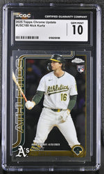 2025 Topps Chrome Update Nick Kurtz #USC180 Rookie RC CGC 10