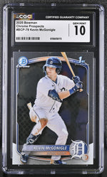2025 Bowman Chrome Prospects Kevin McGonigle #BCP-79 1st Bowman CGC 10