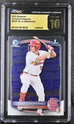 2025 Bowman Chrome Prospects JJ Wetherholt #BCP-22 1st Bowman CGC 10