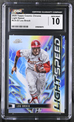 2025 Topps Cosmic Chrome Light Speed Lou Brock #LS-22 CGC 10
