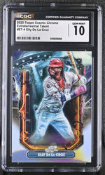 2025 Topps Cosmic Chrome Extraterrestrial Talent Elly De La Cruz #ET-4 CGC 10