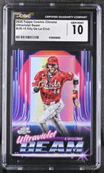 2025 Topps Cosmic Chrome Elly De La Cruz #UB-15 Ultraviolet Beam CGC 10