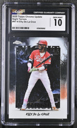 2025 Topps Chrome Update Night Terrors Elly De La Cruz #NT-6 CGC 10