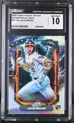 2025 Topps Cosmic Chrome Extraterrestrial Talent Jacob Wilson #ET-28 RC CGC 10