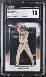 2025 Topps Chrome Update Night Terrors Mike Trout #NT-10 CGC
