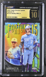2025 Topps Chrome Update Fortune 15 Bobby Witt Jr. #F15-2 CGC 10
