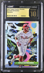 2025 Topps Cosmic Chrome Kyle Schwarber #13 Refractor CGC Pristine 10