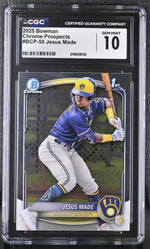 2025 Bowman Chrome Prospects Jesus Made #BCP-50 CGC 10