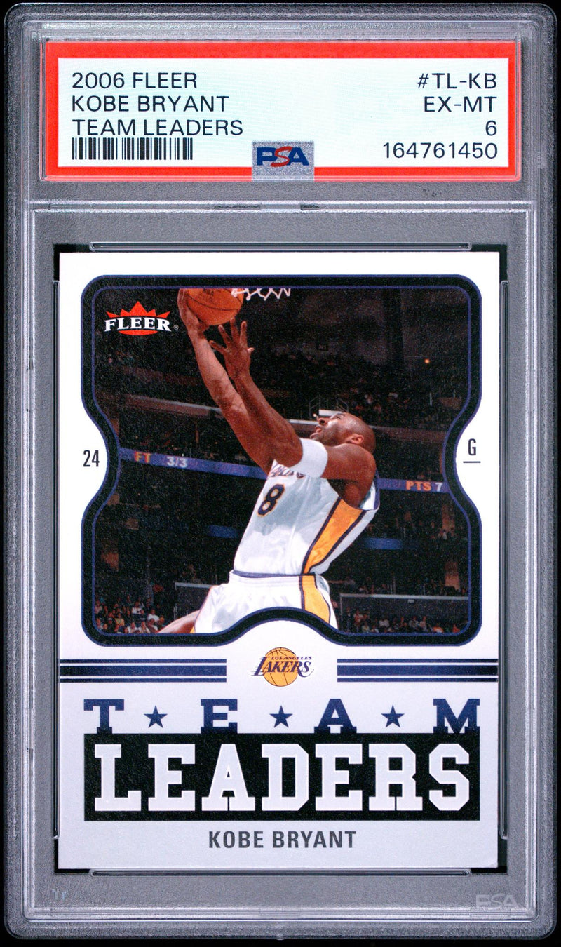 2006 Fleer Team Leaders Kobe Bryant #KB PSA 6