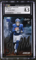 2025 Panini Absolute Jaxson Dart #7 By Storm Rookie CGC 8.5