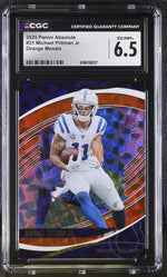 2025 Panini Absolute Michael Pittman Jr. #31 Orange Mosaic /125 CGC 6.5