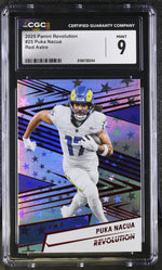 2025 Panini Revolution Puka Nacua #25 Red Astro CGC 9