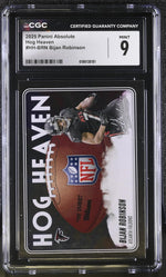 2025 Panini Absolute Bijan Robinson #HH-BRN Hog Heaven CGC 9