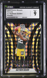 2025 Panini Mosaic Elevate Matthew Golden #3 Mosaic Rookie CGC 9
