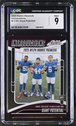 2025 Panini Absolute Introductions Giant Potential #I-CSO Rookie RC CGC 9