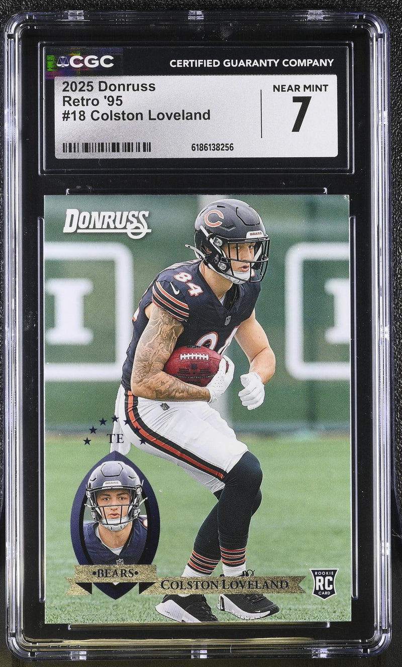 2025 Panini Donruss Retro '95 Colston Loveland #18 RC CGC 7