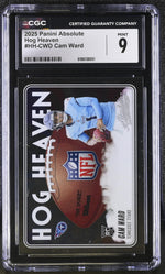 2025 Panini Absolute Hog Heaven Cam Ward #HH-CWD Rookie CGC 9
